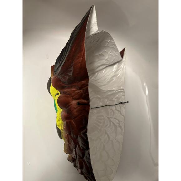 Vintage 1960s 1970s Cesar Style Owl Bird Animal Halloween Plastic Mask - Picture 7 of 9